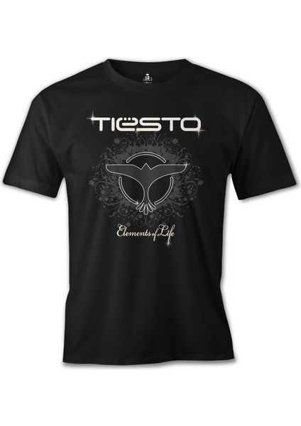 T-Shirt Dj Tiesto - Elements Of Life Siyah Erkek Tshirt