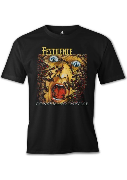 T-Shirt Pestilence - Consuming Impulse Siyah Erkek Tshirt