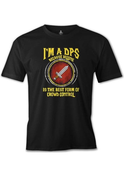 T-Shirt World Of Warcraft - The Dps Siyah Erkek Tshirt