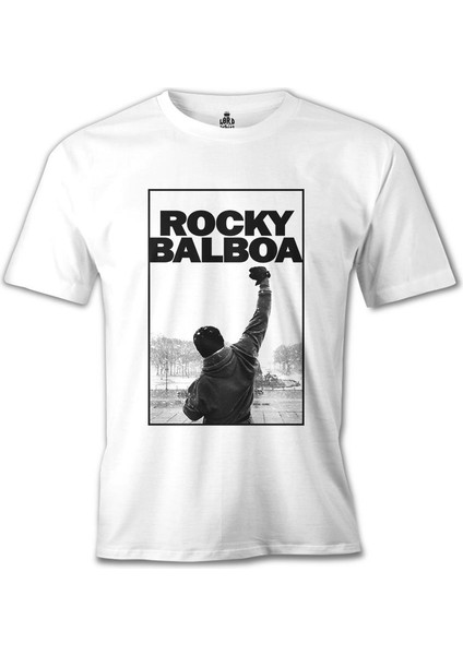 T-Shirt Rocky Balboa - Win Beyaz Erkek Tshirt