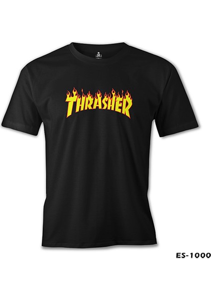 T-Shirt Thrasher Siyah Erkek Tshirt