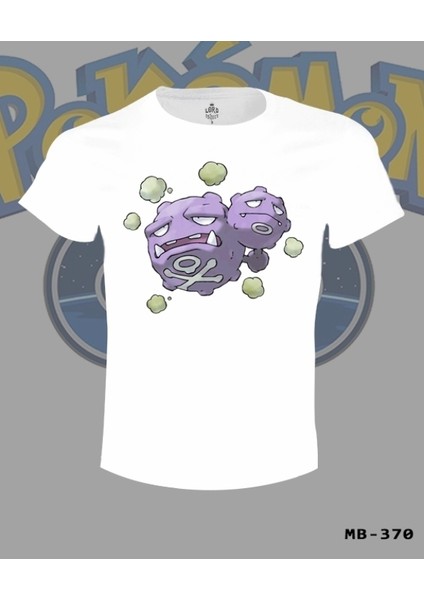 T-Shirt Pokemon - Weezing Beyaz Erkek Tshirt fiyatları