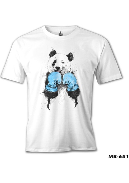 T-Shirt Panda - Boks Beyaz Erkek Tshirt fiyatları