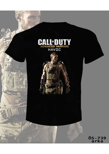 T-Shirt Call Of Duty - Advanced Warfare - Ön Arka Baskı