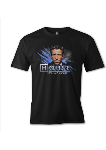 T-Shirt House - It's Not Lupus Siyah Erkek Tshirt