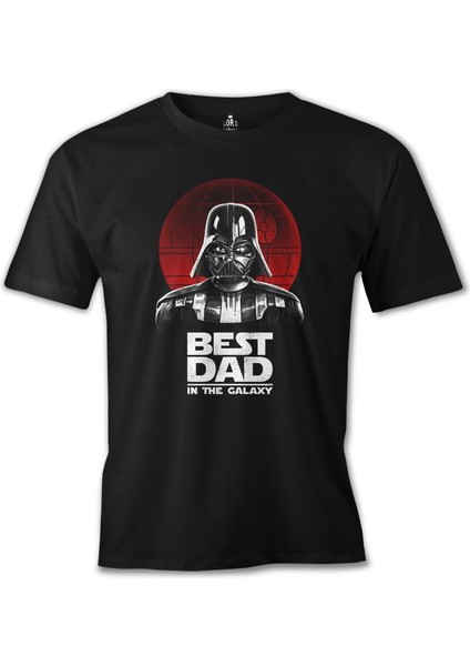 T-Shirt Star Wars - Best Dad Siyah Erkek Tshirt