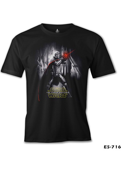 T-Shirt Star Wars - The Force Awakens 3 Siyah Erkek Tshirt