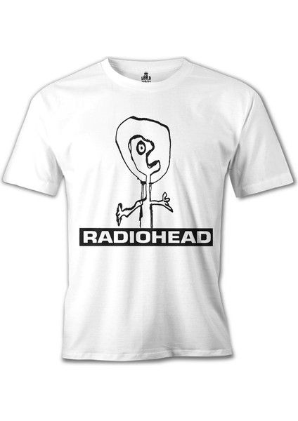 T-Shirt Radiohead Beyaz Erkek Tshirt