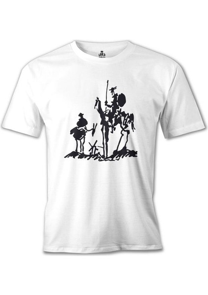 T-Shirt Picasso – Don Quixote Beyaz Erkek Tshirt