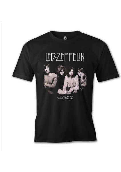 T-Shirt LED Zeppelin - Grup Siyah Erkek Tshirt