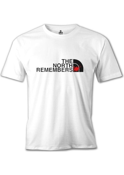 T-Shirt The North Remembers Beyaz Erkek Tshirt