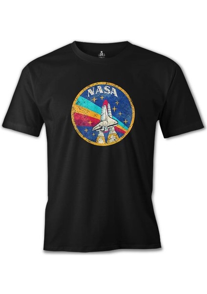 Llord T-Shirt T-Shirt Nasa - Rocket Siyah Erkek T-Shirt