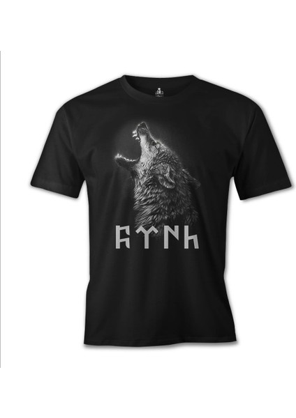 T-Shirt Türk Kurt Siyah Erkek Tshirt