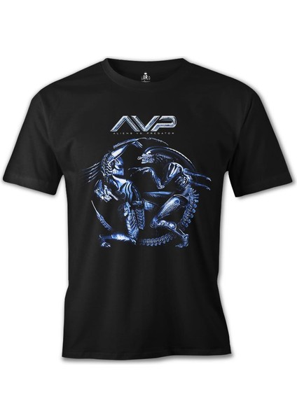 T-Shirt Avp - Alien Vs. Predator Siyah Erkek Tshirt