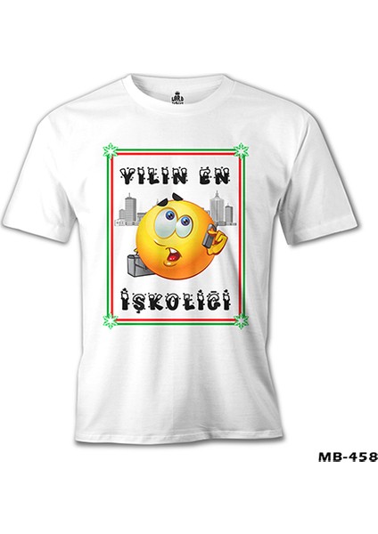 Llord T-Shirt T-Shirt Yılın En Işkoliği Beyaz Erkek T-Shirt fiyatları