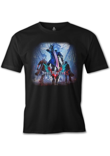 Llord T-Shirt T-Shirt Devil May Cry 5 Siyah Erkek T-Shirt