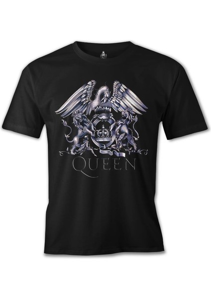 T-Shirt Queen Logo Siyah Erkek Tshirt