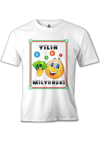 T-Shirt Yılın Milyoneri Beyaz Erkek Tshirt