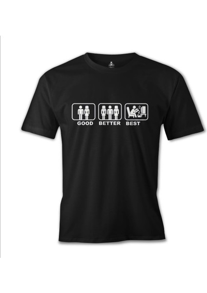 T-Shirt Good Better Best Siyah Erkek Tshirt