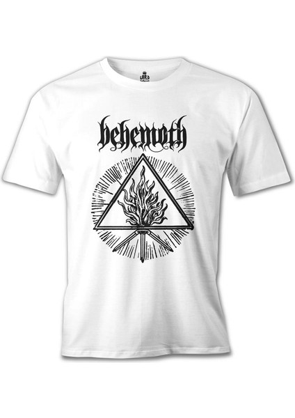 T-Shirt Behemoth - Logo Beyaz Erkek Tshirt
