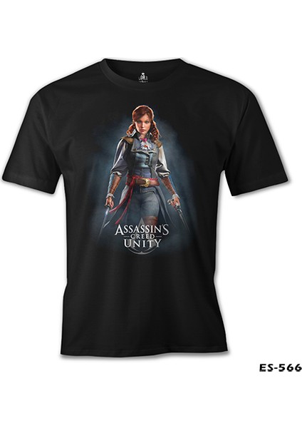 T-Shirt Assassin's Creed Unity - Elise Siyah Erkek Tshirt