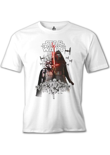 T-Shirt Star Wars - The Force Awakens 11 Beyaz Erkek Tshirt
