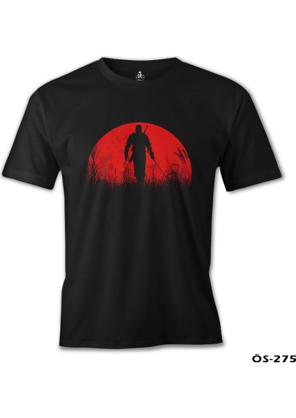 T-Shirt Witcher - Geralt Of Rivia Siyah Erkek Tshirt