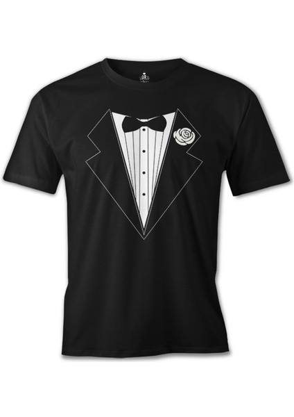 T-Shirt Damat - Groom Suit Siyah Erkek Tshirt