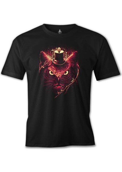 T-Shirt Baykuş Siyah Erkek Tshirt