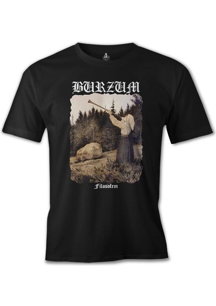 Llord T-Shirt T-Shirt Burzum - Filosofem Siyah Erkek T-Shirt