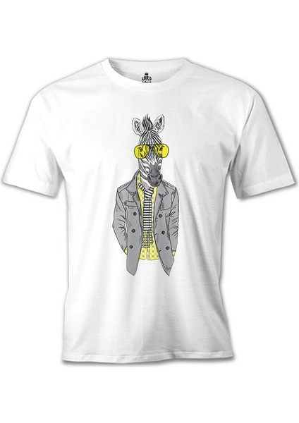 T-Shirt Zebra - Potikare Beyaz Erkek Tshirt