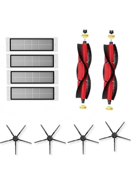 Mega I Roborock S5 Max Uyumlu Siyah Filtre Seti
