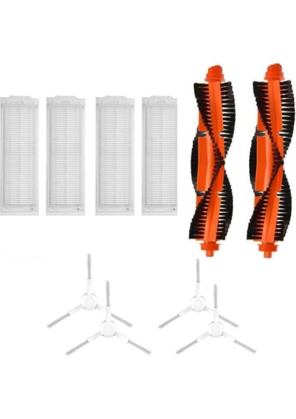 Mega I Vacuum Mop P Stytj02ym Uyumlu Beyaz Yan Fırçalı Filtre Seti