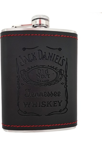 Weather Forecast Jack Daniel Çelik 8oz Deri Kaplı 240 ml Içki Matara Takım DP02T