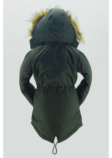 Asortik Unisex Mont Kaban Kışlık Kanvas Kumaş Büzmeli Diz Üstü İçi Kürk Kapüşonlu Kaban Mont-MNT-0005 modelleri