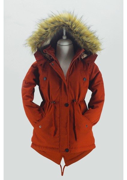 Asortik Unisex Mont Kaban Kışlık Kanvas Kumaş Büzmeli Diz Üstü İçi Kürk Kapüşonlu Kaban Mont-MNT-0005 indirimleri