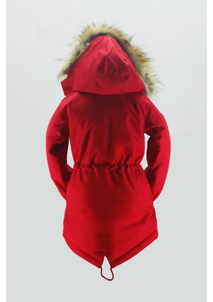 Asortik Unisex Mont Kaban Kışlık Kanvas Kumaş Büzmeli Diz Üstü İçi Kürk Kapüşonlu Kaban Mont-MNT-0005 modelleri