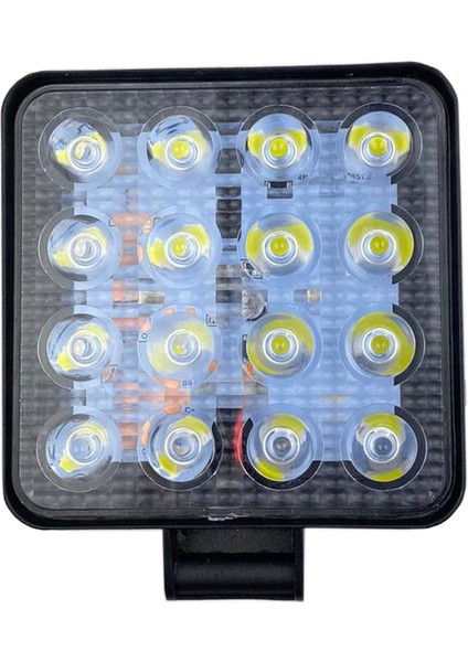 Kare 16 Led Beyaz Sis Lambası