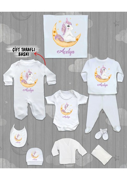 Isme Özel 10'lu Pamuklu Kız Bebek Hastane Çıkışı SETI_MT_126-10