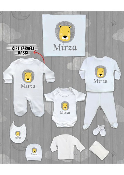 Isme Özel 10'lu Pamuklu Erkek Bebek Hastane Çıkışı SETI_MT_167-10