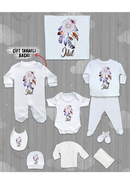 Isme Özel 10'lu Pamuklu Kız Bebek Hastane Çıkışı SETI_MT_211-10