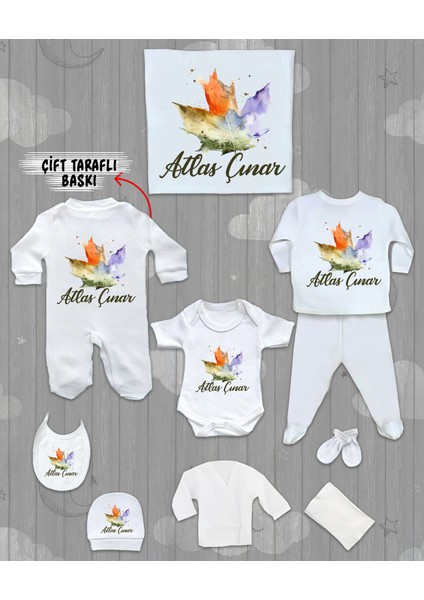 Isme Özel 10'lu Pamuklu Bebek Hastane Çıkışı SETI_MT_235-10