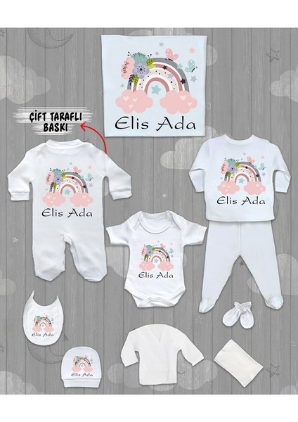 Isme Özel 10'lu Pamuklu Kız Bebek Hastane Çıkışı SETI_MT_251-10