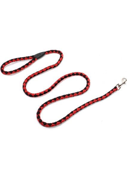 Naylon Köpek Tasma 5ft Uzun Yürüyüş Köpek Halat Metal/ Kırmızı (Yurt Dışından)