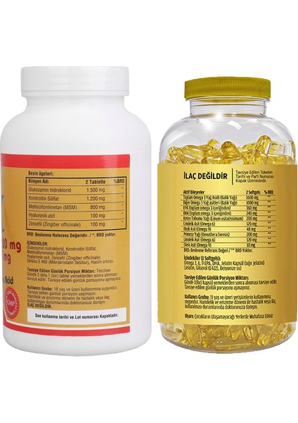 Golden Arizona Atx Glucosamine Chondroitin Flx Omega 3-6-9 Balık Yağı 90 Softgel