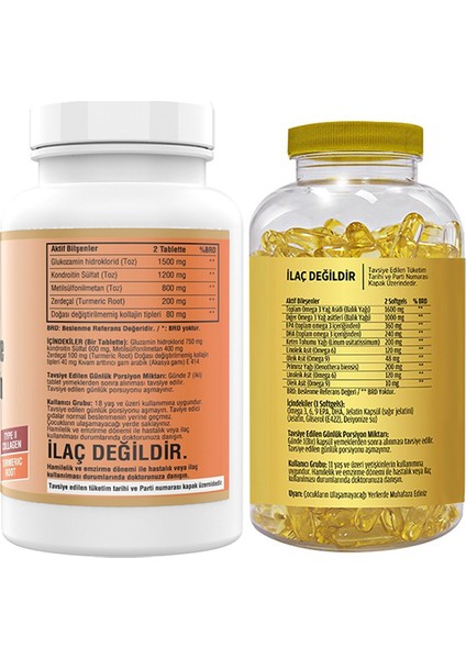 Glucosamine Msm Type Ll Collagen 120 & Flx Omega 3-6-9 90 Tablet
