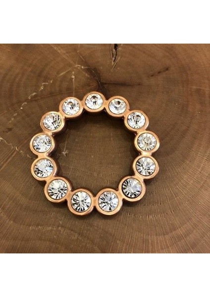 Laruni Taşlı Kulp 32MM (2 Adet) Bakır