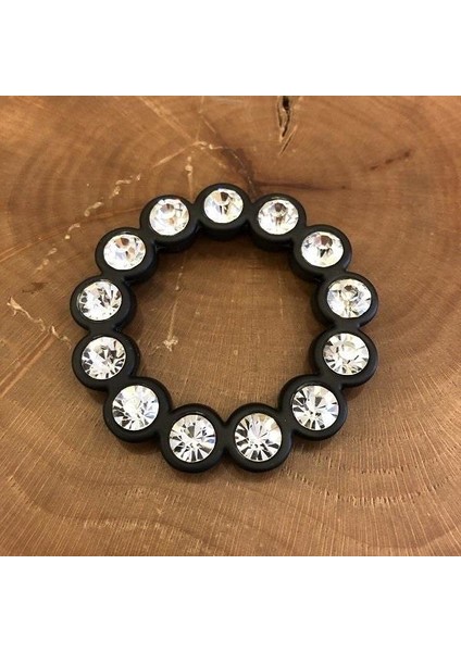 Laruni Taşlı Kulp 32MM (2 Adet) Siyah