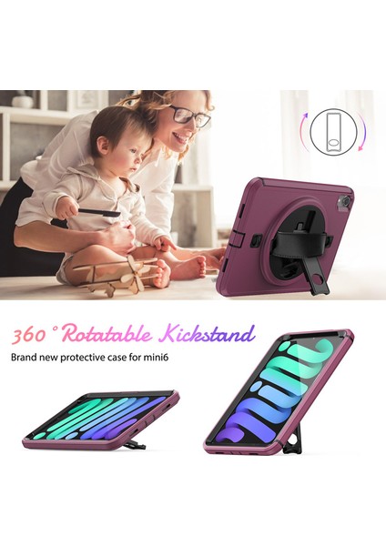 iPad Mini 6 Nesil 8.3'' Tam Vücut Koruması Için Tablet Kılıf (Yurt Dışından)