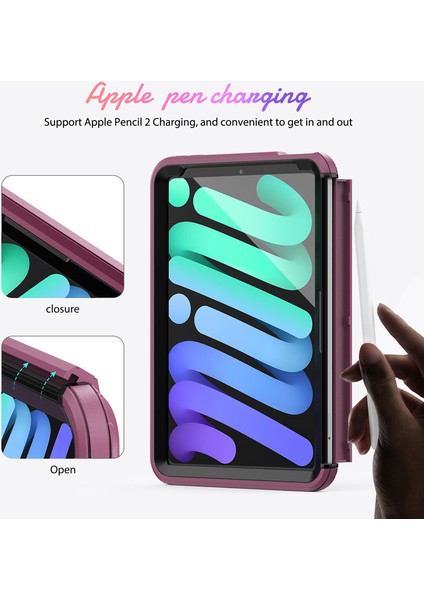 iPad Mini 6 Nesil 8.3'' Tam Vücut Koruması Için Tablet Kılıf (Yurt Dışından)
